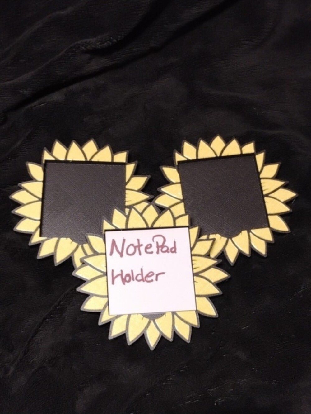 Sunflower Yellow Note Pad Holder